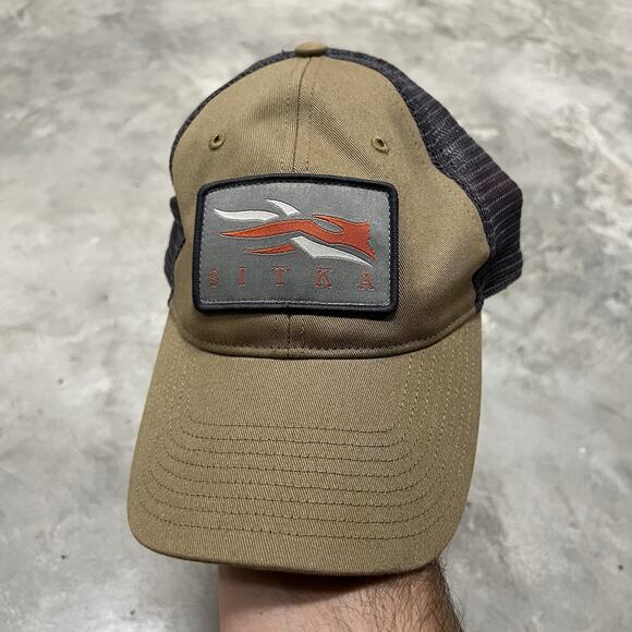 Sitka Gear Trucker Hat Snapback Cap Brown Mesh Mid Pro Profile Fit - Picture 1 of 9